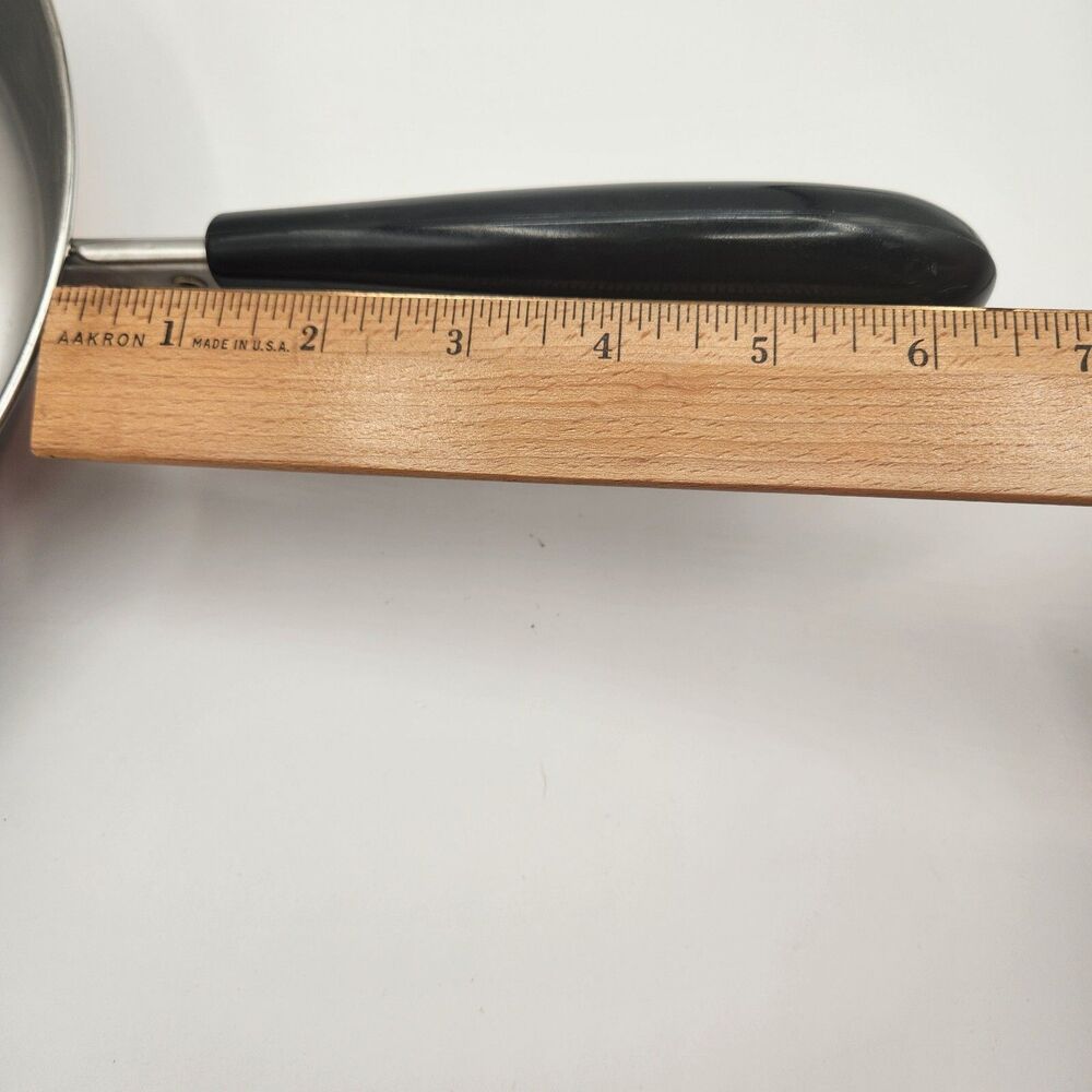 Revere Ware 1801 9 inch Skillet Frying Pan Copper Bottom Clinton ILL 95c - Picture 16 of 16
